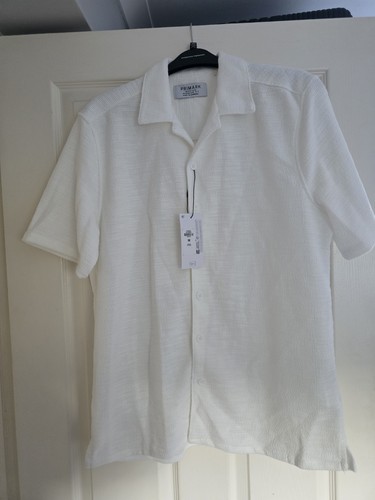 Mens white boucle style - boucle, shirt