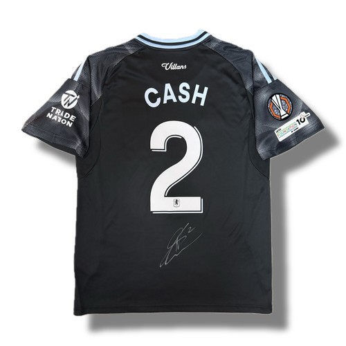 Signed matty cash aston - matty, villa