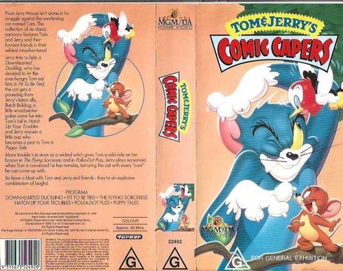 Tom jerry comic capers vhs - &,