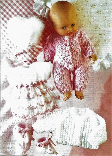 Doll clothes knitting - , pattern