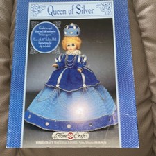 Fibre-Craft Queen Of Silver Doll Outfit Crochet Pattern FCM247