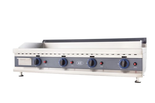Gas griddle chrome - chrome-, natural