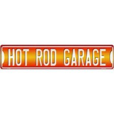 Hot Rod Garage 3"x12" metal