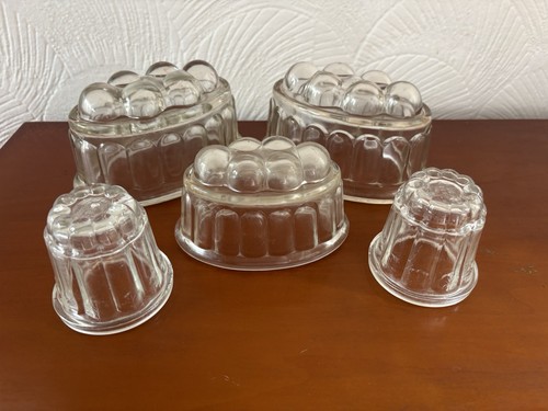 Set five vintage glass - vintage,