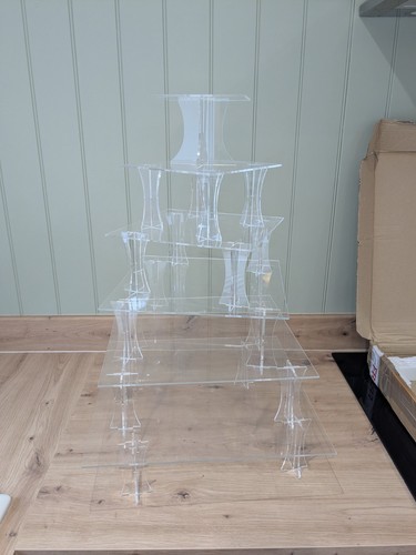 Acrylic cupcake stand 6 - acrylic,