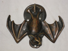 Antique Gothic Bronze Bat Door Knocker