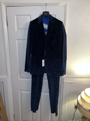 Paul smith navy velvet cotton - smith,