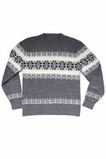 Charcoal Gray Nordic Fair Isle