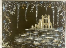 Whitby Abbey, Acrylic painting