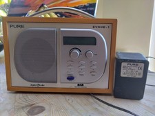 Pure Evoke-1S DAB/FM Radio with Maple Wood Finish No Battery