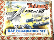 RARE TRI-ANG MINIC "Push and Go" RAF PRESENTATION SET - EXCELLENT and BOXED