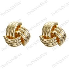 CLIP ON 2cm big KNOT DESIGN