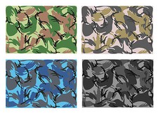 BRITISH DPM AIRBRUSH STENCILS MILITARY CAMOUFLAGE CAMO TEXTURE Template Step by