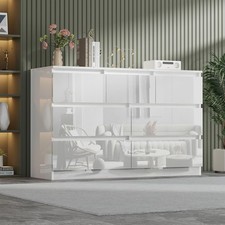 White High Gloss 7 Drawer