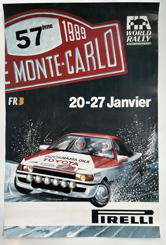 Poster 1989 monte carlo - 1989, rally