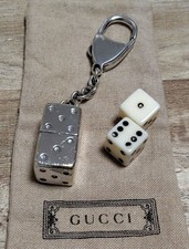 GUCCI Dice Motif Keychain