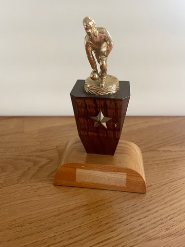 Vintage bowls trophy with - trophy,