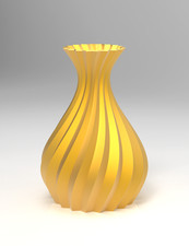 Custom 3D Printed Spiral  Vase