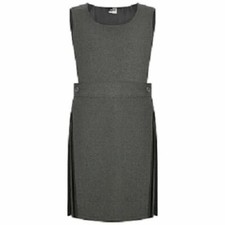 PLEATED BIB PINAFORE DRESS