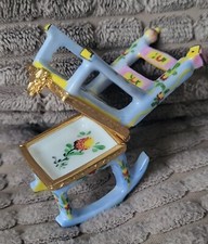 Limoges Rocking Chair Trinket