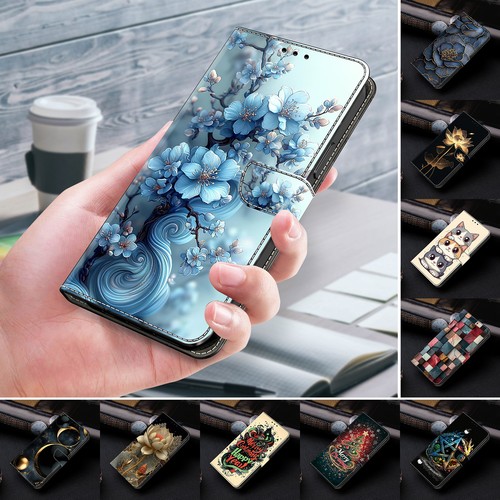 Magnetic flip leather phone - magnetic,