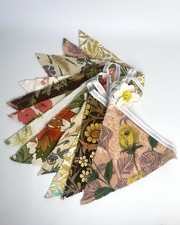 Vintage Bunting - Handmade Bunting from Vintage Floral Fabrics - 12 Flags - 3M