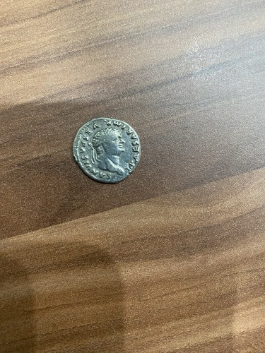 Roman silver denarius - , an