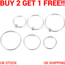 Sterling Silver Nose Ring Hoop