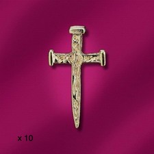 Christian Cross of Nails GOLD