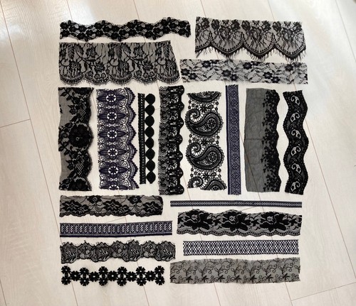 Assorted vintage guipure - , lace