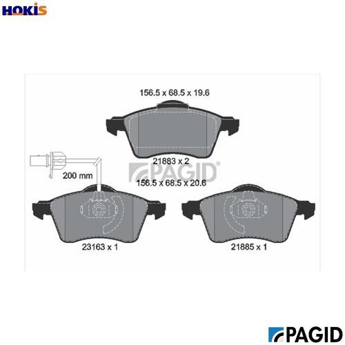 Brake pad set disc - brake,