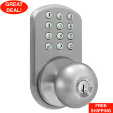 Keyless Digital Door Knob House Lock Keypad Home Entry Code Password Combination