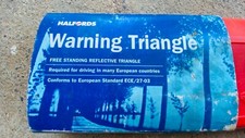 Warning triangle reflective - warning,