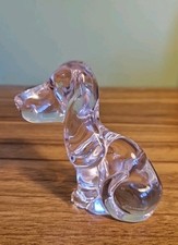 Crystal Glass Bassett Hound By