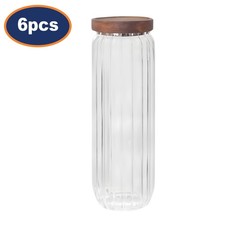 Glass Jar with Wooden Lid