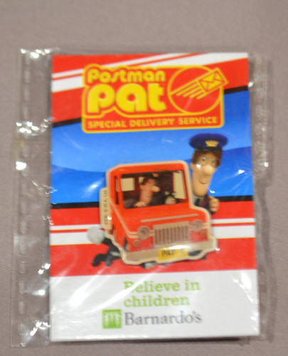 Barnardo pin badge postman - barnardo's,