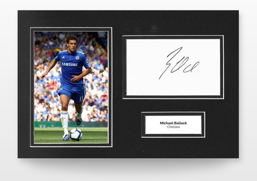 Michael ballack signed 12x8 - ballack,