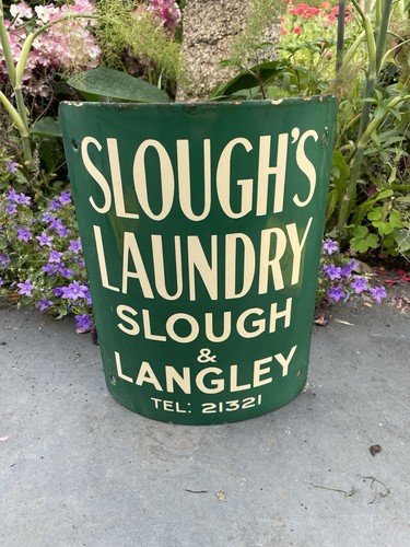 Vintage sloughs laundry enamel - sloughs,