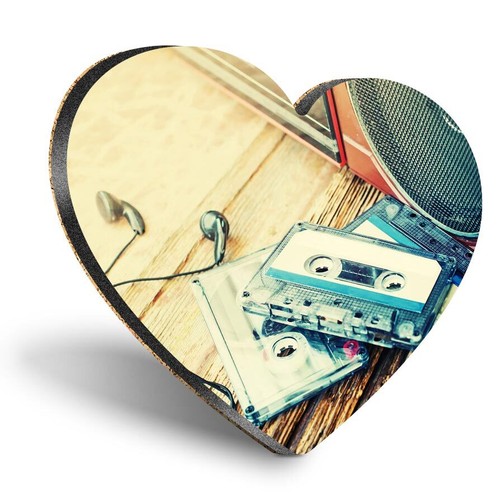 Heart mdf coaster old - coaster,