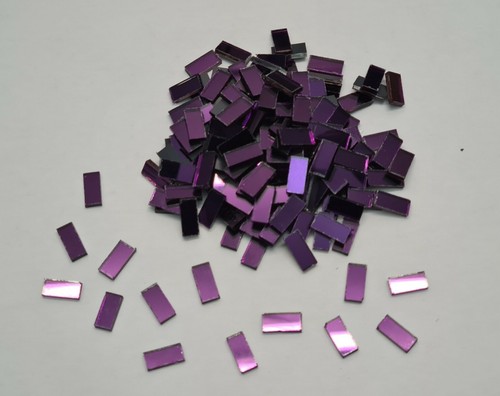 100 pieces purple - 100, glass