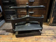 Beautiful Antique Cast Iron Book Press Also for Relief Printmaking and Printing