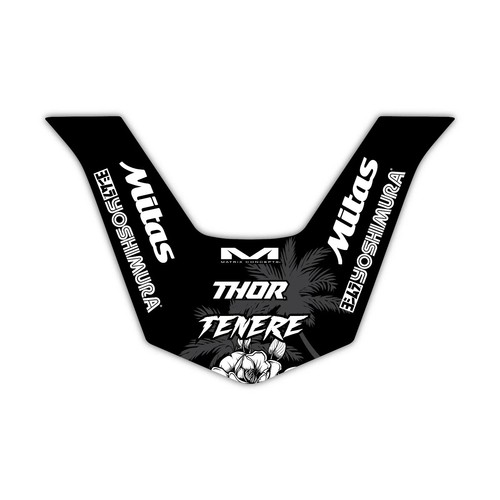 Custom rear fender - rear, graphics