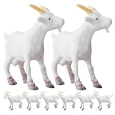  8 Pcs Mini Goat Figurines