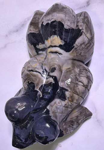 Volcano polished agate stone - volcano,