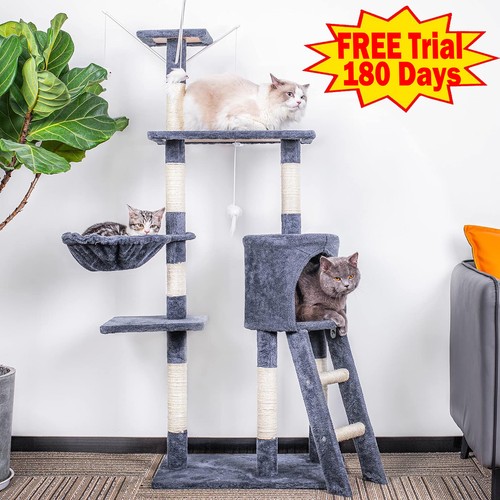 Cat tree scratching post - cat,