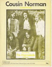 Cousin Norman - The Marmalade - 1971 Sheet Music