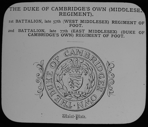 The middlesex regiment - regiment, c1888