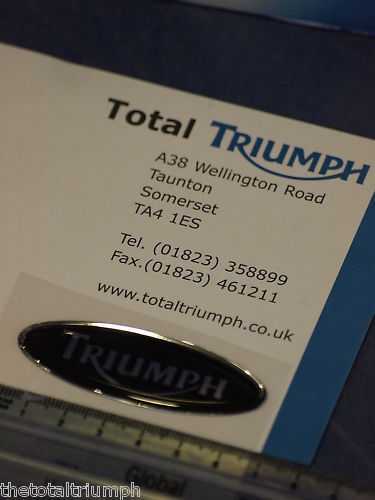Genuine triumph oval plastic - triumph,