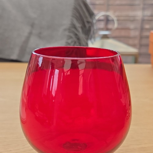 Red clear glass - red, &