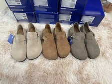 Birkenstock Unisex Shoes London Casual Buckles Suede Leather Size 35-45